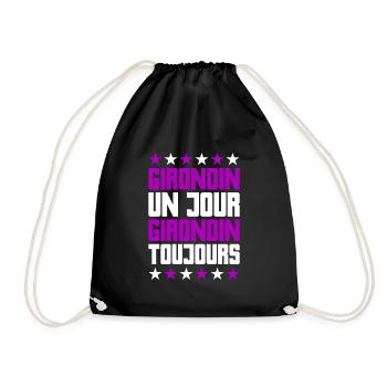 Humour Girondin Bordeaux Gironde Région Bordelais - Sac de sport léger - noir - Devant