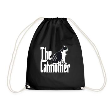 Maman chat La mère chat folle Chat Mère Kitty Maman - Sac de sport léger - noir - Devant