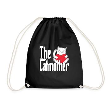 Maman chat La mère chat folle Chat Mère Kitty Maman - Sac de sport léger - noir - Devant
