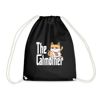 Maman chat La mère chat folle Chat Mère Kitty Maman - Sac de sport léger - noir - Devant