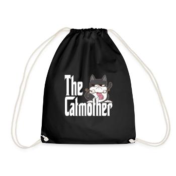 Maman chat La mère chat folle Chat Mère Kitty Maman - Sac de sport léger - noir - Devant