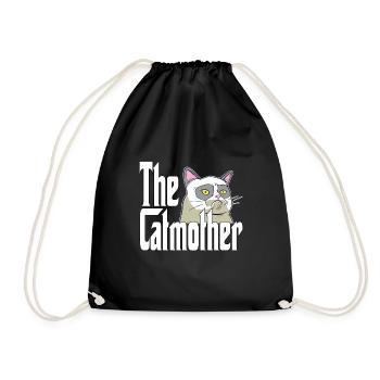Maman chat La mère chat folle Chat Mère Kitty Maman - Sac de sport léger - noir - Devant