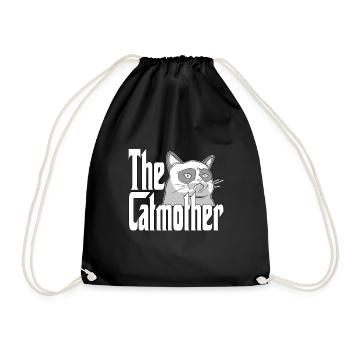 Maman chat La mère chat folle Chat Mère Kitty Maman - Sac de sport léger - noir - Devant