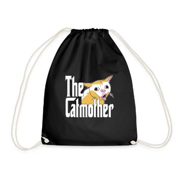 Maman chat La mère chat folle Chat Mère Kitty Maman - Sac de sport léger - noir - Devant