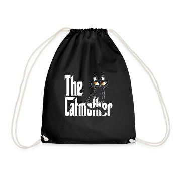 Maman chat La mère chat folle Chat Mère Kitty Maman - Sac de sport léger - noir - Devant