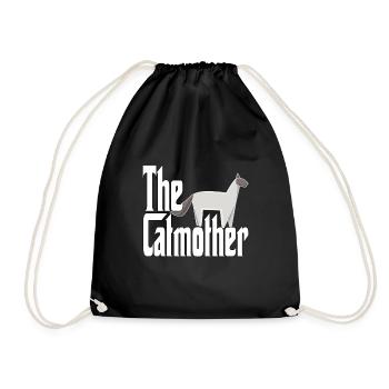 Maman chat La mère chat folle Chat Mère Kitty Maman - Sac de sport léger - noir - Devant