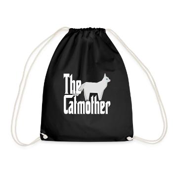 Maman chat La mère chat folle Chat Mère Kitty Maman - Sac de sport léger - noir - Devant