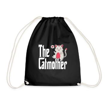 Maman chat La mère chat folle Chat Mère Kitty Maman - Sac de sport léger - noir - Devant