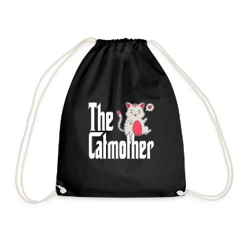 Maman chat La mère chat folle Chat Mère Kitty Maman - Sac de sport léger - noir - Devant