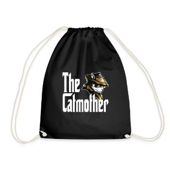 Maman chat La mère chat folle Chat Mère Kitty Maman - Sac de sport léger - noir - Devant