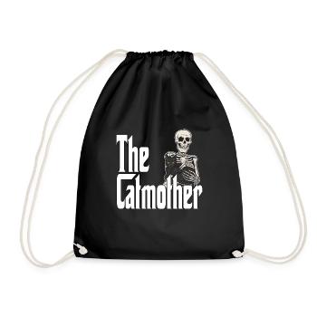Maman chat La mère chat folle Chat Mère Kitty Maman - Sac de sport léger - noir - Devant