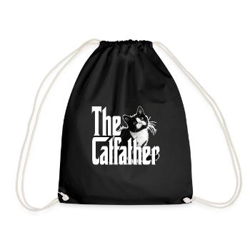 Chat Père Le Catfather Chat Fou Papa Papa - Sac de sport léger - noir - Devant