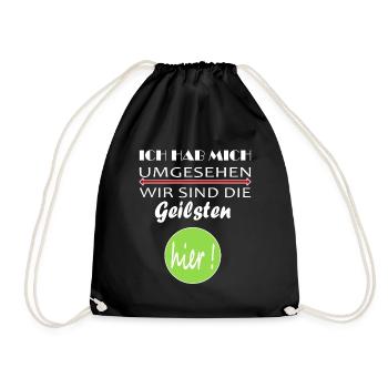 Un dicton drôle pour chaque femme et chaque homme - Sac de sport léger - noir - Devant