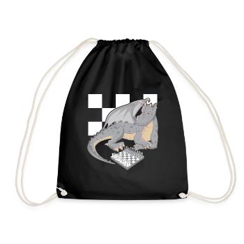 dragons - Drawstring Bag - black - Front