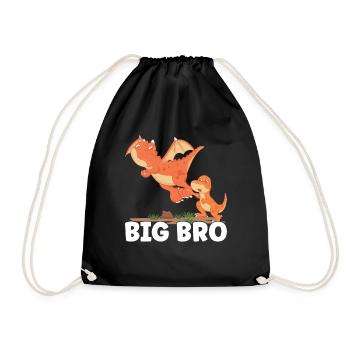 Big Bro - Drawstring Bag - black - Front