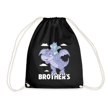 Brother's - Drawstring Bag - black - Front