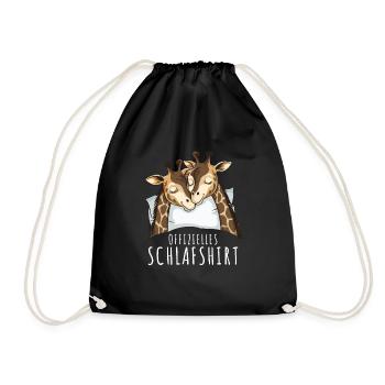 Chemise de nuit Girafe Chemise de nuit officielle Girafe - Sac de sport léger - noir - Devant