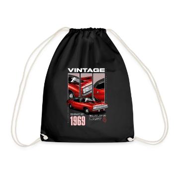 Je ne suis pas vieux, je suis une voiture classique vintage née en 1969 - Sac de sport léger - noir - Devant