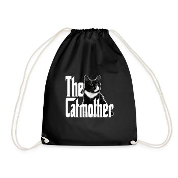 Chat Maman La Catmère Chat Folle Chat Mère Kitty Maman - Sac de sport léger - noir - Devant