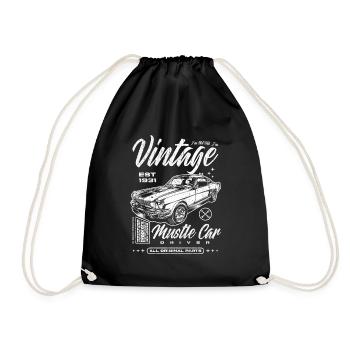 Ich bin nicht alt, ich bin ein Oldtimer, Oldtimer Jahrgang 1931 - Turnbeutel - Schwarz - Vorne