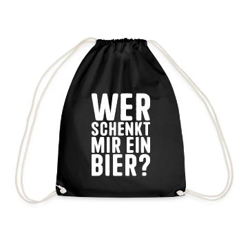 Festival de la bière de Majorque Qui me donne une bière - Sac de sport léger - noir - Devant
