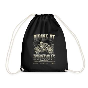Bonneville Salt Flats Motorrad Geburtstag 1935 - Turnbeutel - Schwarz - Vorne