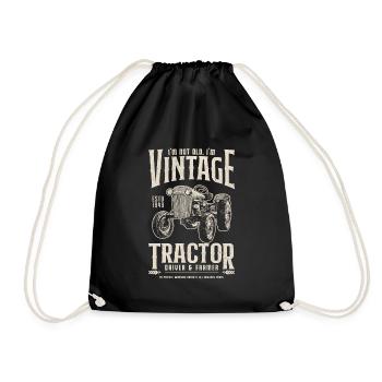 Anniversaire De Fermier De Tracteur D’époque Né En 1949 - Sac de sport léger - noir - Devant