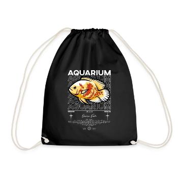 Oscar Fish Monster Fish Keeper Streetwear - Drawstring Bag - black - Front