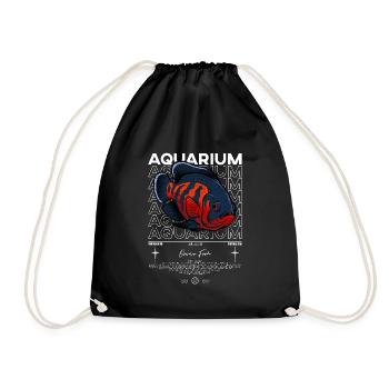 Oscar Fish Monster Fish Keeper Streetwear - Drawstring Bag - black - Front