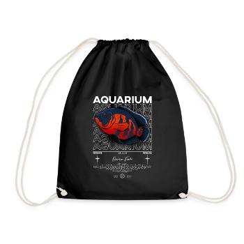 Oscar Fish Monster Fish Keeper Streetwear - Drawstring Bag - black - Front