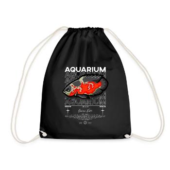 Oscar Fish Monster Fish Keeper Streetwear - Drawstring Bag - black - Front