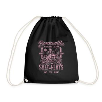 Bonneville Salt Flats Motorrad Rennen Vintage - Turnbeutel - Schwarz - Vorne