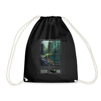 Oeil Rouge Rainette Forêt Tropicale Amphibien - Sac de sport léger - noir - Devant