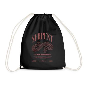 python de sang moderne reptile keeper streetwear - Sac de sport léger - noir - Devant