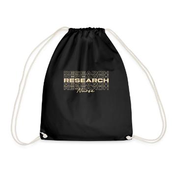 Research Nurse Medical Nurses Stylish - Drawstring Bag - black - Front