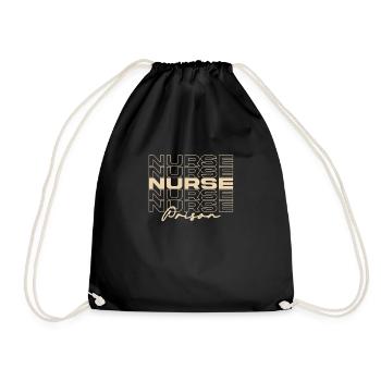 Infirmière de prison Infirmières médicales élégantes - Sac de sport léger - noir - Devant