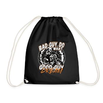 Les mauvaises personnes font ce dont les bonnes personnes rêvent - Sac de sport léger - noir - Devant