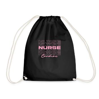 Cardiac Nurse Medical Nurses Stylish - Drawstring Bag - black - Front