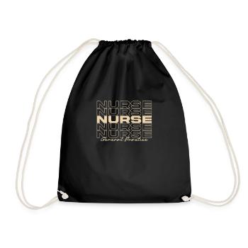 General Practice Nurse Medical Nurses Stylish - Drawstring Bag - black - Front