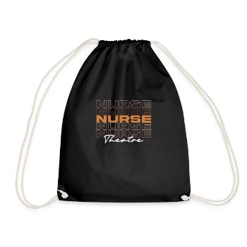 Black Theatre Nurse Melanin African Medical Nurses - Drawstring Bag - black - Front