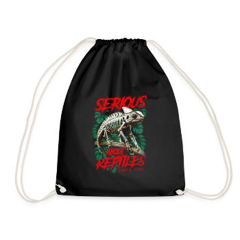 Pris au sérieux par les reptiles Gardien de reptiles Né en 1941 - Sac de sport léger - noir - Devant