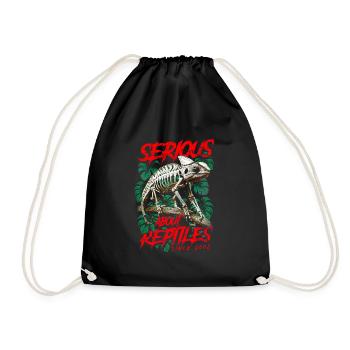 Pris au sérieux par les reptiles Gardien de reptiles Né en 2002 - Sac de sport léger - noir - Devant