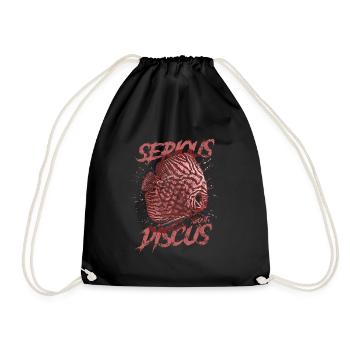 Sérieux au sujet du discus aquariophile gardien de discus - Sac de sport léger - noir - Devant