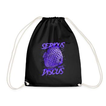 Sérieux au sujet du discus aquariophile gardien de discus - Sac de sport léger - noir - Devant