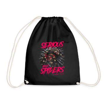 Sérieux au sujet des araignées Tarentule de compagnie née en 1932 - Sac de sport léger - noir - Devant