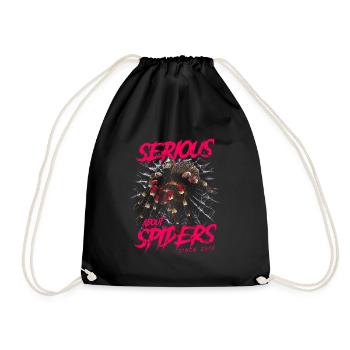 Serious About Spiders Tarentule de compagnie née en 2018 - Sac de sport léger - noir - Devant