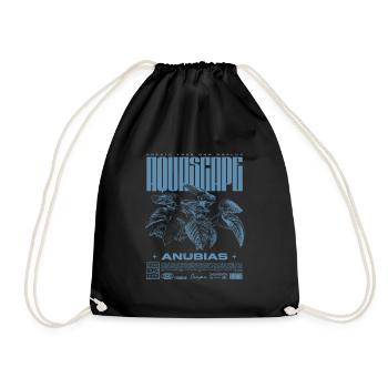 Aquascaping Anubias Aquatic Plant Fish Keeper - Drawstring Bag - black - Front