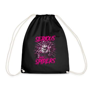 Sérieux au sujet des araignées sauteuses Propriétaire d’une araignée de compagnie - Sac de sport léger - noir - Devant