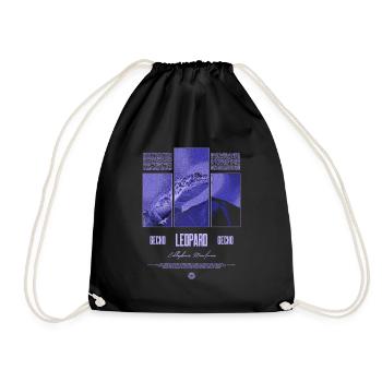 Leopard Gecko Reptile Keeper Streetwear - Drawstring Bag - black - Front
