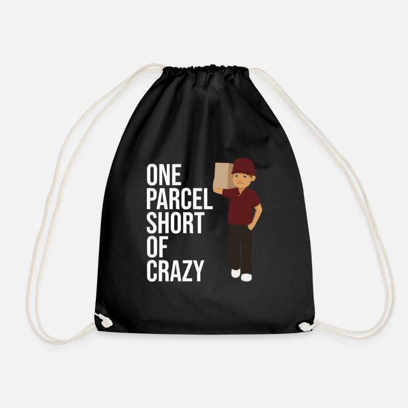 postal worker One Parcel Short Of Crazy For Postal - Turnbeutel - Schwarz